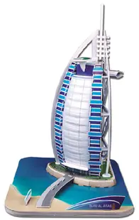 Puzzle 3D Cubic Fun de 44 piese - Burj Al-Arab