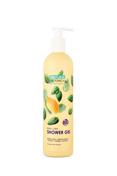 Gel de dus natural Basil Lush, 400ml, Natura Estonica