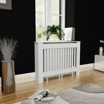 Masca de calorifer incalzire, dulap radiator, alb, 112 cm, mdf