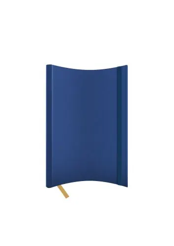 Agenda nedatata A5 Castelli, coperta flexibila bleumarin, elastic bleumarin, dictando ivory
