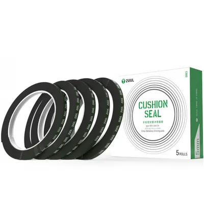 Banda Adeziva 2UUL CS02, 5mm, Neagra, Set 5 bucati
