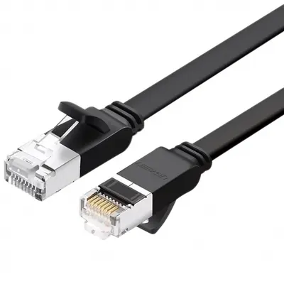 Cablu Retea UGREEN NW101 Flat, UTP, Cat6, 1m, Negru