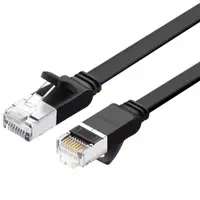 Cablu Retea UGREEN NW101 Flat, UTP, Cat6, 1m, Negru