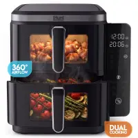 Friteuza cu aer cald iHunt Bro Air Fryer 11L Dual Stack