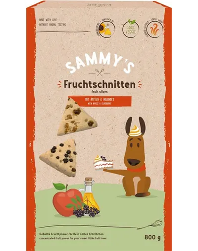 BOSCH SAMMY’S Fruit Slices Recompense pentru caini, felii de fructe 800 g