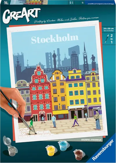 Set de pictură pe numere Ravensburger CreArt - Stockholm