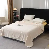 Patura Super Soft Cocolino cu Blanita, 200x230 cm – Eleganta si Caldura cu Model Sculptat cu Ploaie de Stele, Crem