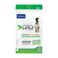 Hrana uscata pentru pisici Virbac HPM Adult Neutered Entire cu somon 1,5 kg