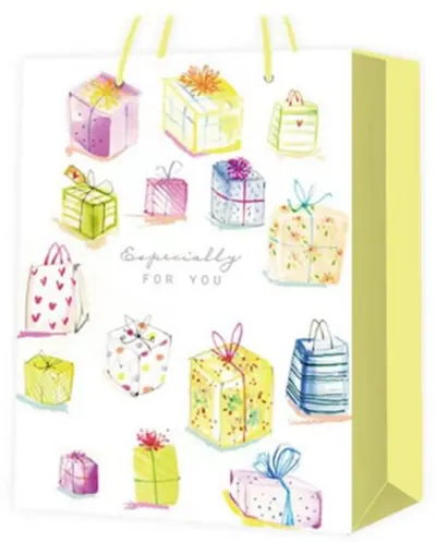 Pungă cadou Happy Birthday - Cadouri, 30 х 41.5 х 12 cm