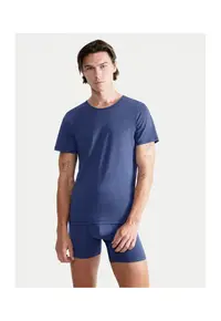 Tricou barbati - 10222373 bumbac - Albastru