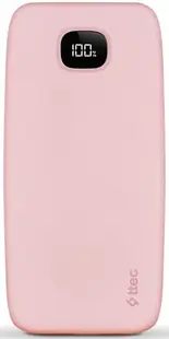 Baterie portabilă ttec - ChargeUp Pro, 10 000 mAh, roz