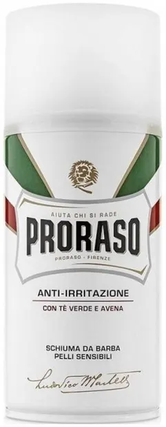 Proraso Spumă de ras cu ceai verde, 300 ml