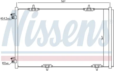 Radiator clima AC cu uscator CITROEN C-ELYSEE; PEUGEOT 301 1.2-1.6LPG dupa 2012