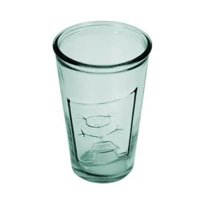 Pahar din sticlă reciclată Ego Dekor Afrodita, 300 ml, albastru