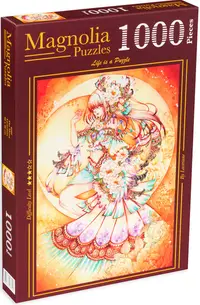 Puzzle Magnolia din 1000 de piese - Fata de lună