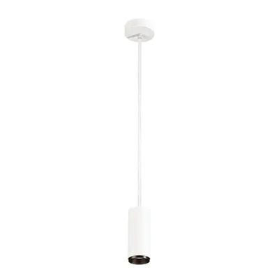Lampa suspendata, lustra NUMINOS S Pendant, white Indoor LED pendant light white/black 3000K 36°