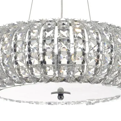 Lampa suspendata Piazza 3 Light Pendant Polished Chrome Crystal