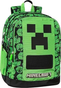 Ghiozdan școlar Panini Minecraft - Creepers, 3 compartimente