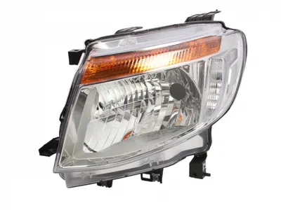 Far Stanga (H4, fara motoras, culoare insert: cromat, culoare semnalizator: galben) potrivit FORD RANGER