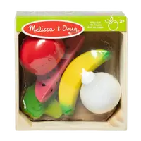 Set de joaca din lemn pentru jocuri de rol Fructe si legume