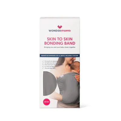 Banda textila pentru contact skin to skin Wondermom grey