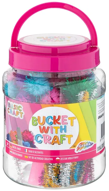 Trusă de materiale craft Moxy - Într-o găleată, roz