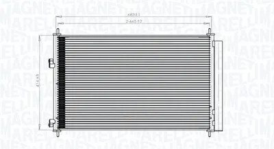 Radiator AC condensator potrivit TOYOTA RAV 4 III 2.0 2.2D 2.4 11.05-12.13