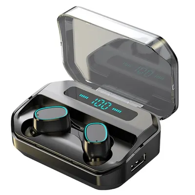 Casti wireless Bluetooth 5.0, M8, TWS, Negru