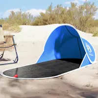 Gossi cort de plaja pop-up, albastru azur, rezistent la apa