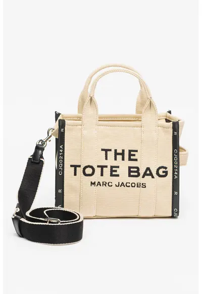 Geanta tote cu imprimeu text The Mini - Negru/Maro nisip