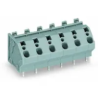 PCB terminal block; 4 mm²; Pin spacing 10 mm; 2-pole; CAGE CLAMP®; commoning option; 4,00 mm²; gray