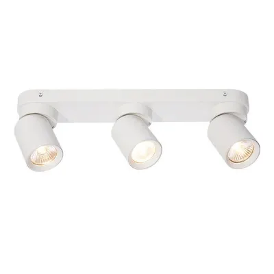 Aplica LED de tavan, 3 spoturi reglabile, putere 35W, alb mat