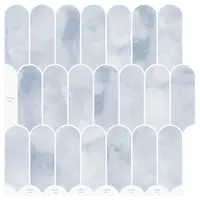 vidaXL Placă cu Pene 20 buc. Albastru deschis 30 x 30 cm