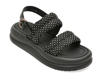Sandale GRYXX negre, 701, din piele ecologica