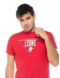 Tricou Leone Patch Rosu