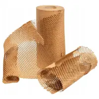 Rolă hârtie kraft fagure 50cm x 50m - maro - Default Title