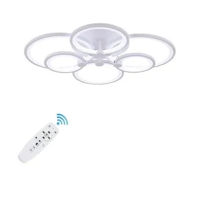 Lustra Led Cercuri 100w cu 6 Brate 3 Culori+ir 830mm X 140mm