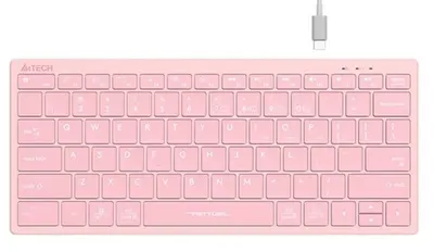 Tastatura A4tech - FStyler FBX51C, wireless, Baby roz