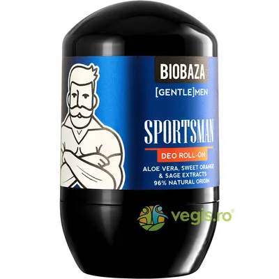 Deodorant Roll On cu Aloe Vera si Extract de Portocala Dulce si Salvie Sportsman 50ml