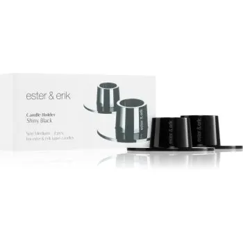 ester & erik accessories shiny black sfeșnic