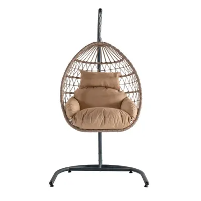 Leagan suspendat ORBIT, cappuccino, 193x120x110 cm