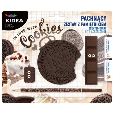 Jurnal parfumat Kidea - Cu accesorii, Biscuiți