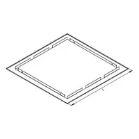 Cadru pentru montaj ST pentru 4 randuri DW4H, RAL9003