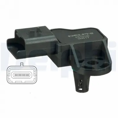 Senzor presiune galerie admisie (4 pin) potrivit CITROEN C4 I, C4 II, C4 PICASSO I, C5 III, DS3, DS4, DS5; MINI (R56), (R57), CLUBMAN (R55); PEUGEOT 207, 3008, 308, 308 I 1.6 02.06