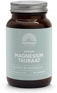Vegan Magnesium Taurate, 60 capsule, Mattisson Healthstyle