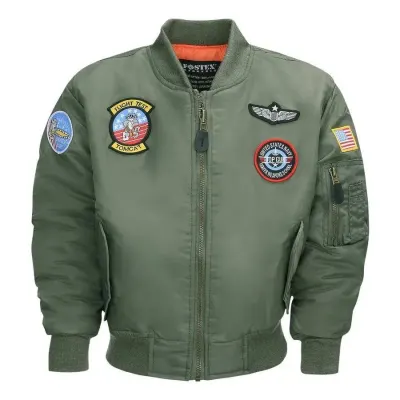 Geaca army copii MA1 Bomber TOP GUN - S