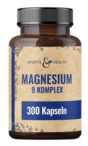 Sports & Health Solutions Magneziu + B6 și Acid Pantotenic, 300 capsule
