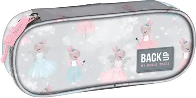 Penar oval școlar BackUp A - Ballerina, 1 fermoar