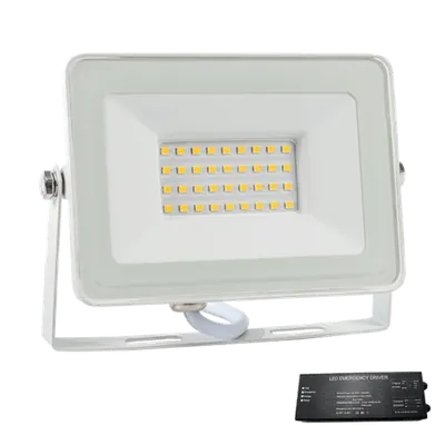 Proiector Led Vega30 Slim 30w 3000k Alb+ Kit Emergenta