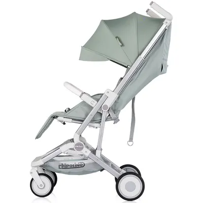Carucior pentru copii Chipolino Pocket Matcha, cadru usor, greutate admisa 22 kg